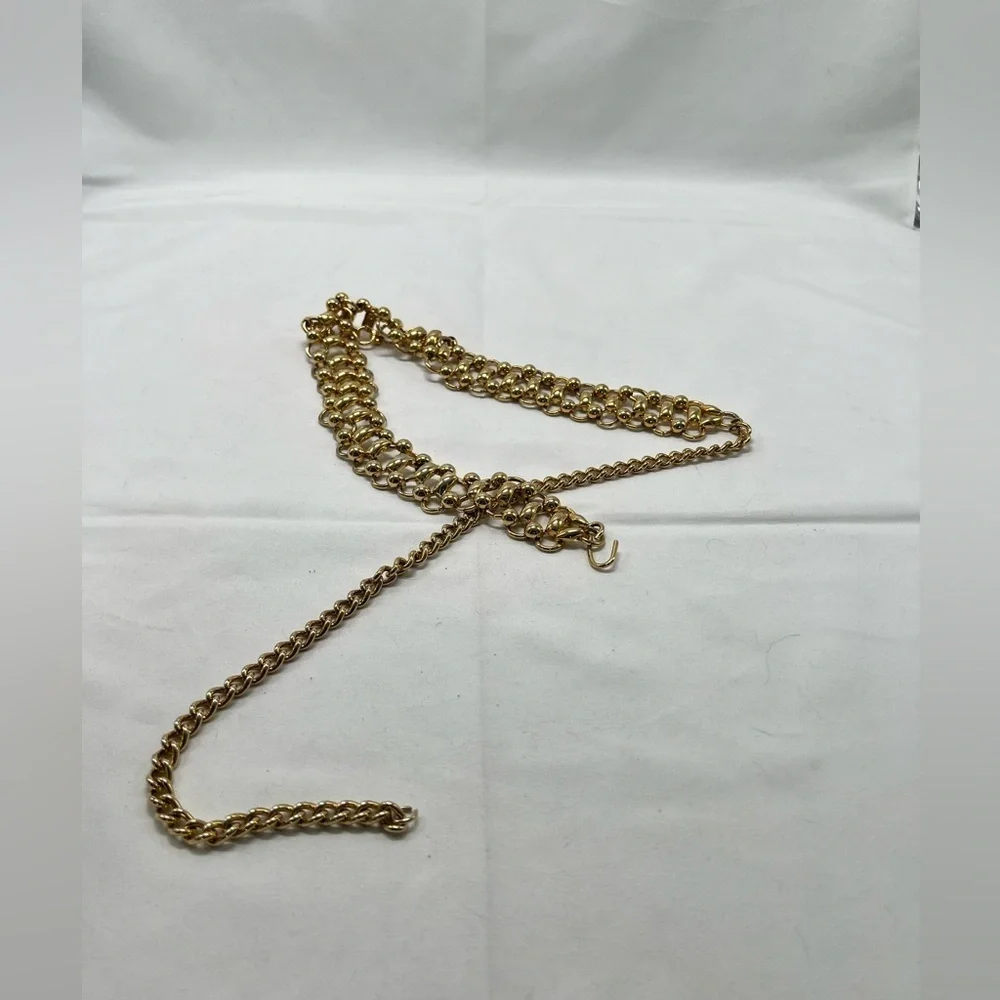 Gold chain belt